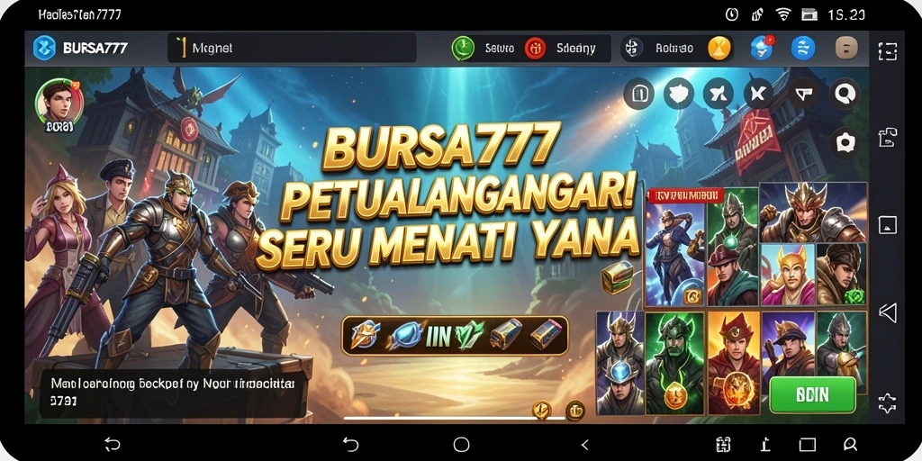 Gambaran seru gameplay BURSA777 yang memikat.
