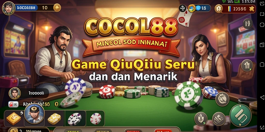 Screenshot gameplay COCOL88 yang penuh aksi QiuQiu.