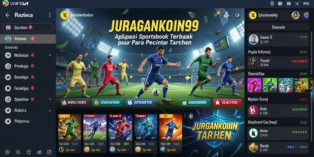 Tampilan antarmuka aplikasi JURAGANKOIN99 yang menarik dan mudah digunakan.