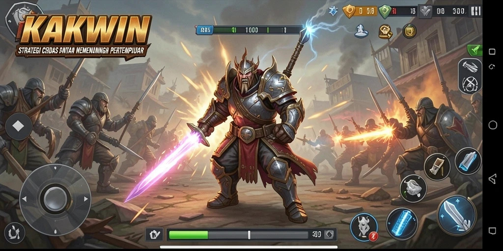 Tangkapan layar gameplay KAKWIN yang menampilkan momen strategis yang mendebarkan.