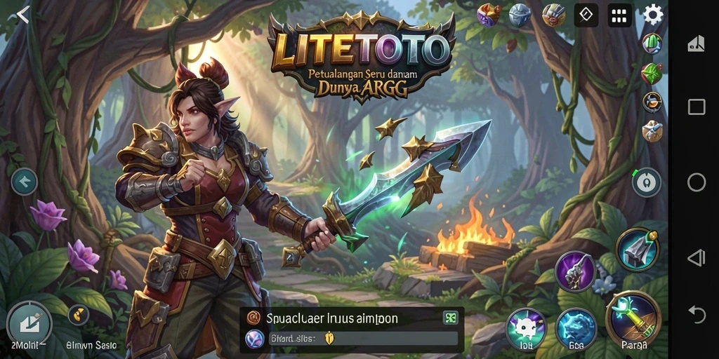 Screenshot gameplay ARPG yang menampilkan aksi mendebarkan di LITETOTO.