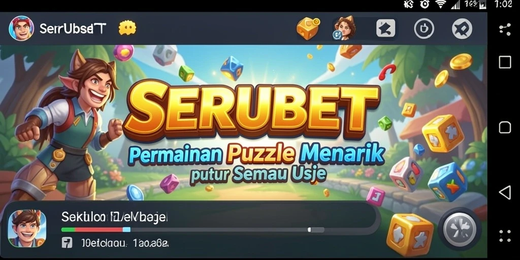 Tampilan gameplay SERUBET yang menantang dan seru.