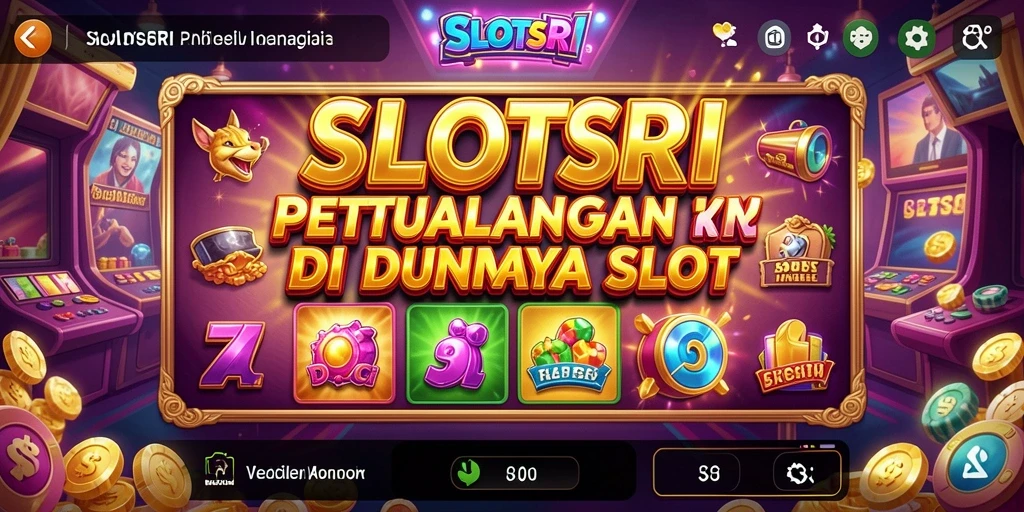 Tampilan gameplay SLOTSRI yang penuh warna dan aksi.